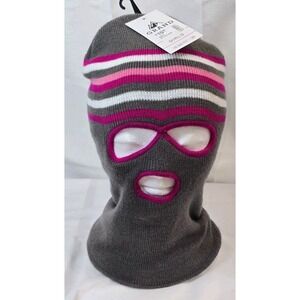 Grand Sierra YOUTH Girls 8-16 Winter Balaclava Face Pink Ski Mask Hood  NEW‎